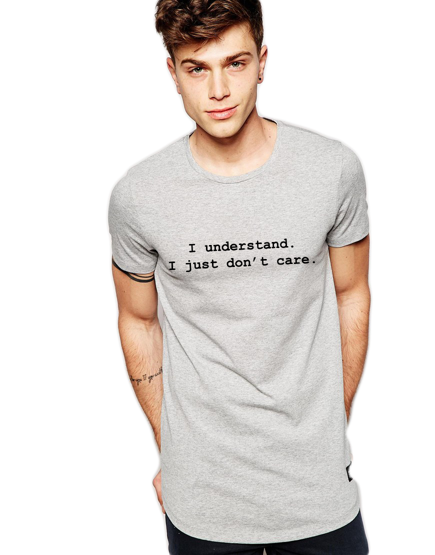 Tricou gri barbati - I understand
